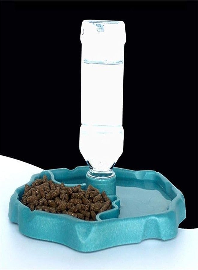 LinaLife Terrarium Bowls Reptile Water Dish Tortoise Water Bowl Reptile Feeding Dish Refilling Reptile Turtle Food Water Automatic Feeders Waterer Dispenser Bottle Feeding Dish for Lizard Chameleon - Image 4